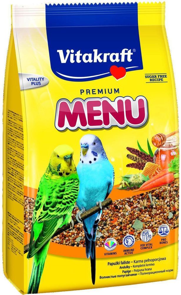 Фото Корм для волнистых попугаев Vitakraft "Menu Vital", 500 г
