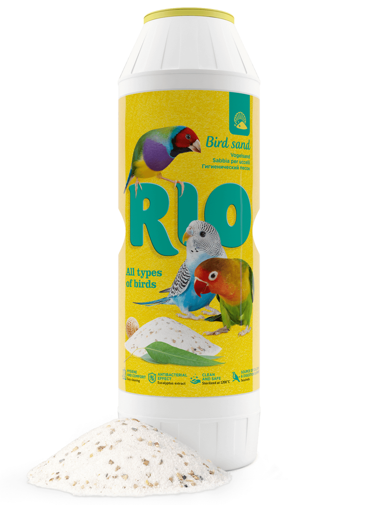 Фото Гигиенический песок Rio для птиц, банка 2 кг 