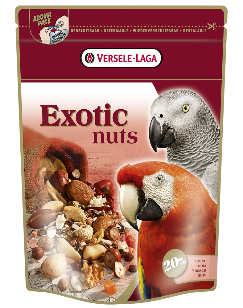 Купить корм Versele-Laga Exotic Nuts для крупных попугаев с орехами 750 г с  доставкой по СПб