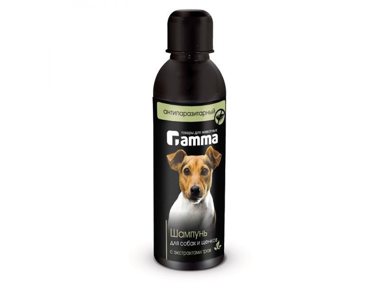 Фото Gamma шампунь для собак и щенков антипаразитарный с экстрактом трав, 250 мл 