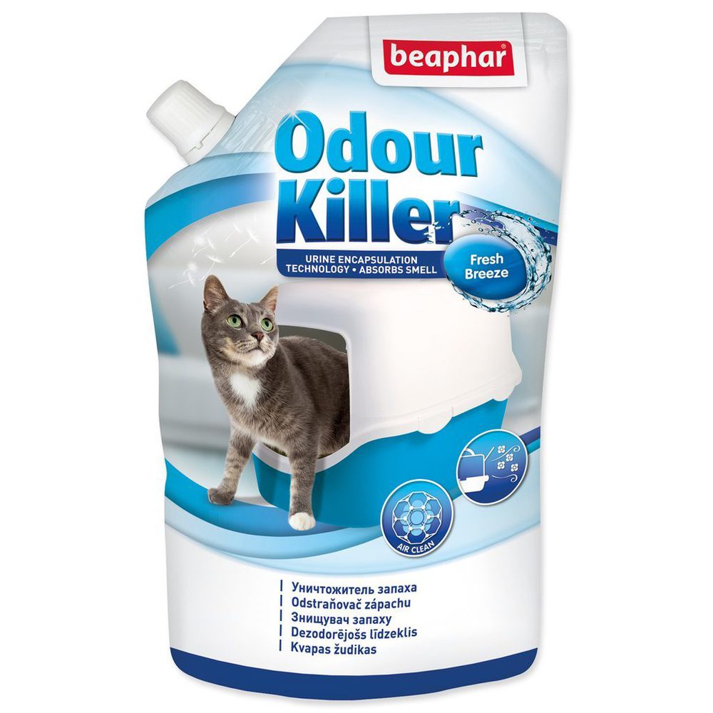 Фото Сухой Beaphar уничтожитель запаха "Odour killer" для кошачьих туалетов, 400 г 