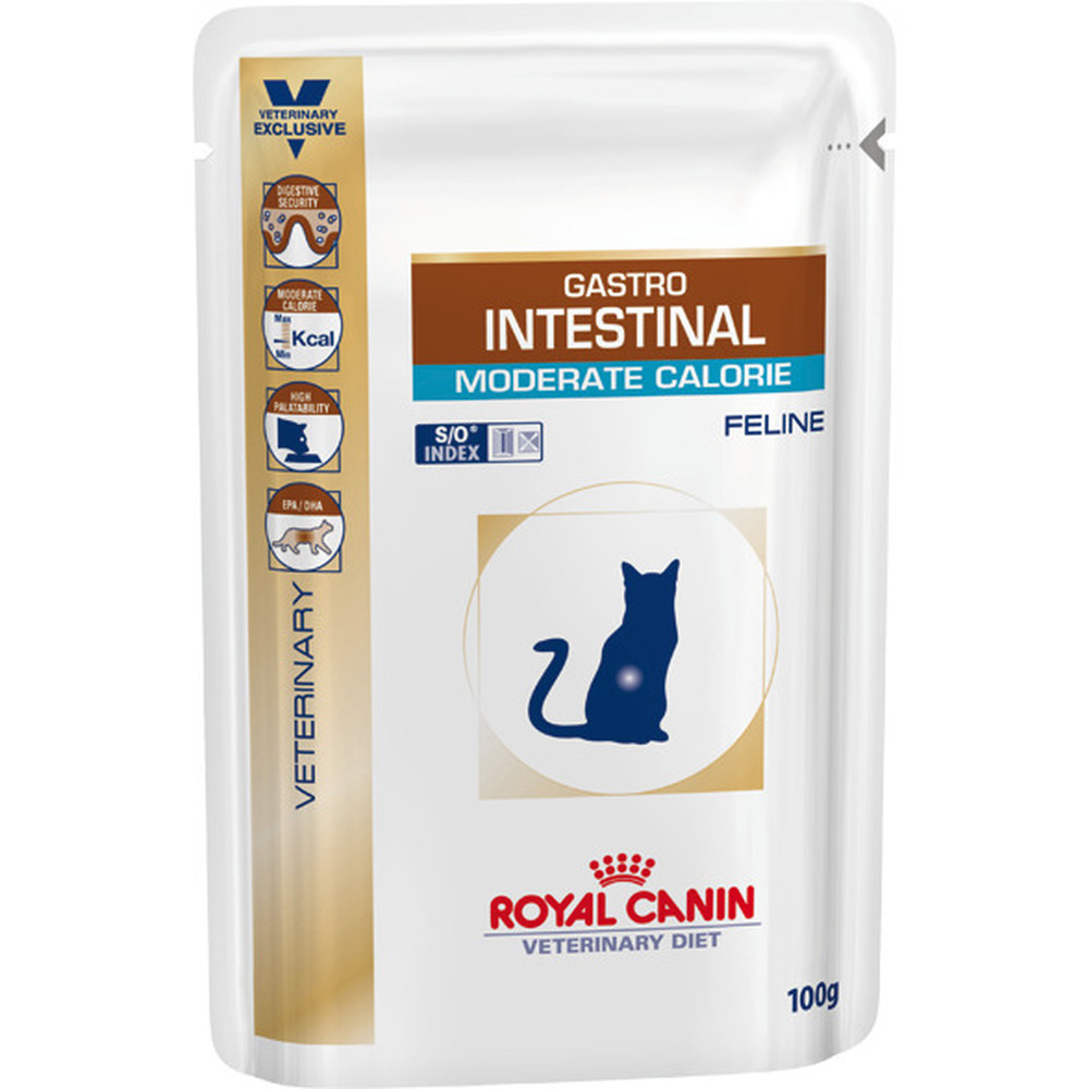 Фото Пауч Royal Canin "Gastro Intestinal. Moderate Calorie" для лечения ЖКТ и панкреатита 100 г 