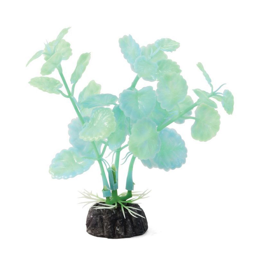 Фото Растение Laguna 1119LD светящееся "Щитолистник" зеленый, 10 см 