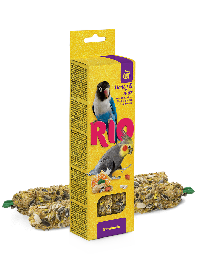 Фото Палочки Rio для средних попугаев с медом и орехами 2*75 г 