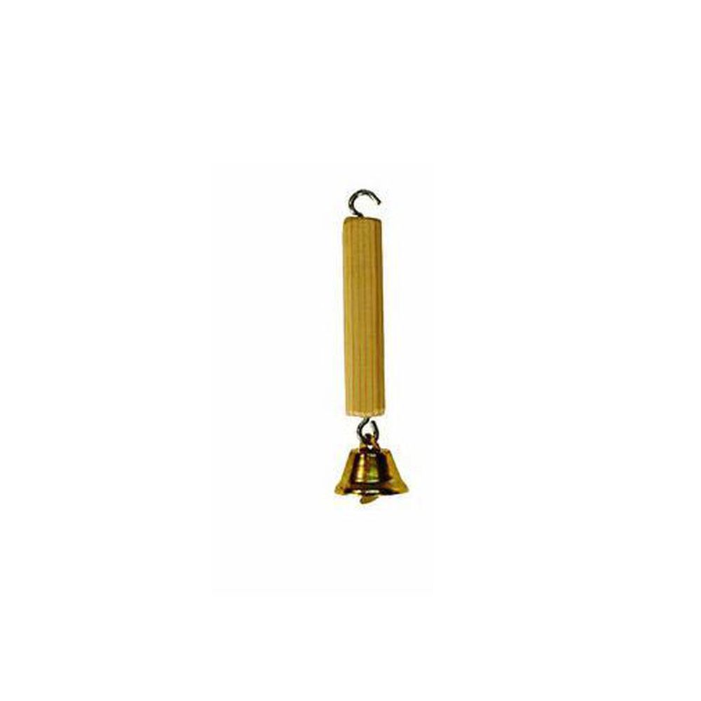 Фото Игрушка Дарэлл для попугая - подвеска с колокольчиком 1,5*1,5*11,5 см