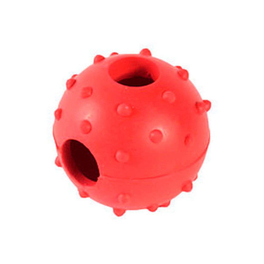 Фото J-3-130 Мяч-погремушка с шипами 6 см из ц/литой резины 