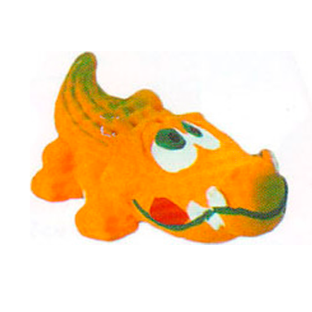 Фото Игрушка для собак 20042 "Крокодил двухцветный" 10 см  