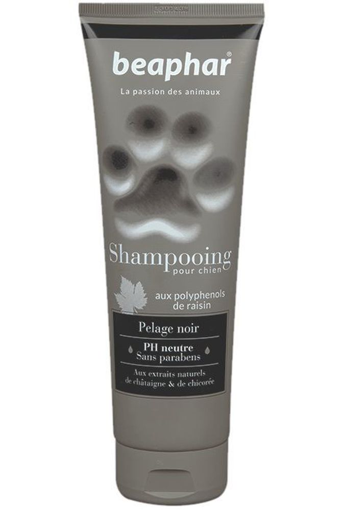 Фото Французский Beaphar премиум-шампунь "Shampooing Pelage noir" для собак темных окрасов, 250 мл 