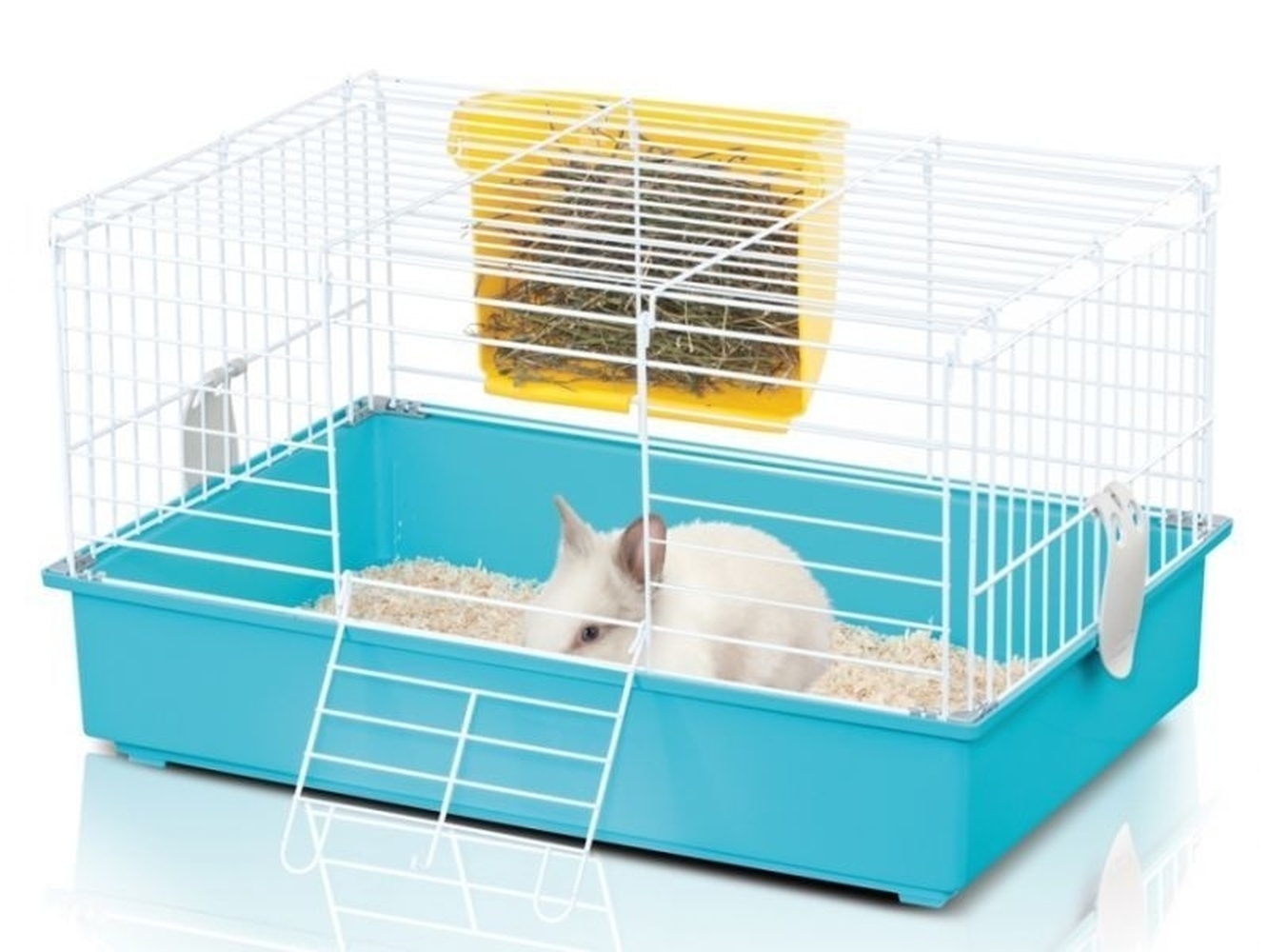 Фото Клетка для кроликов IMAC Cavia 3 бирюзовый (61*40*36 см)