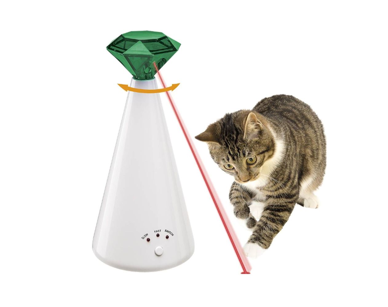 Фото Игрушка Ferplast лазерная Phantom для кошек 10*10*21 см 