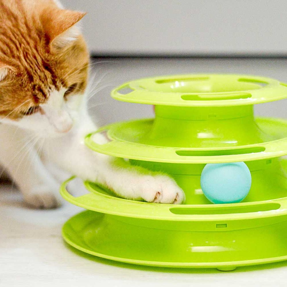 Фото Интерактивная игрушка Ferplast Twister для кошек 24,5*24,5*13 см 