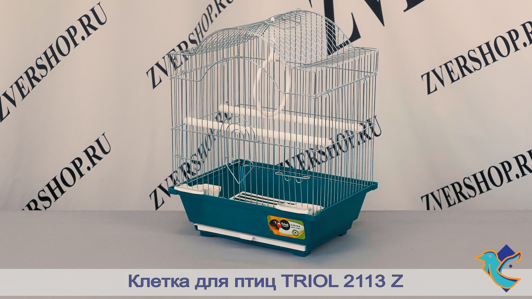 Фото Клетка Triol для птиц 2113 Z, цинк (28*22,3*39 см) 