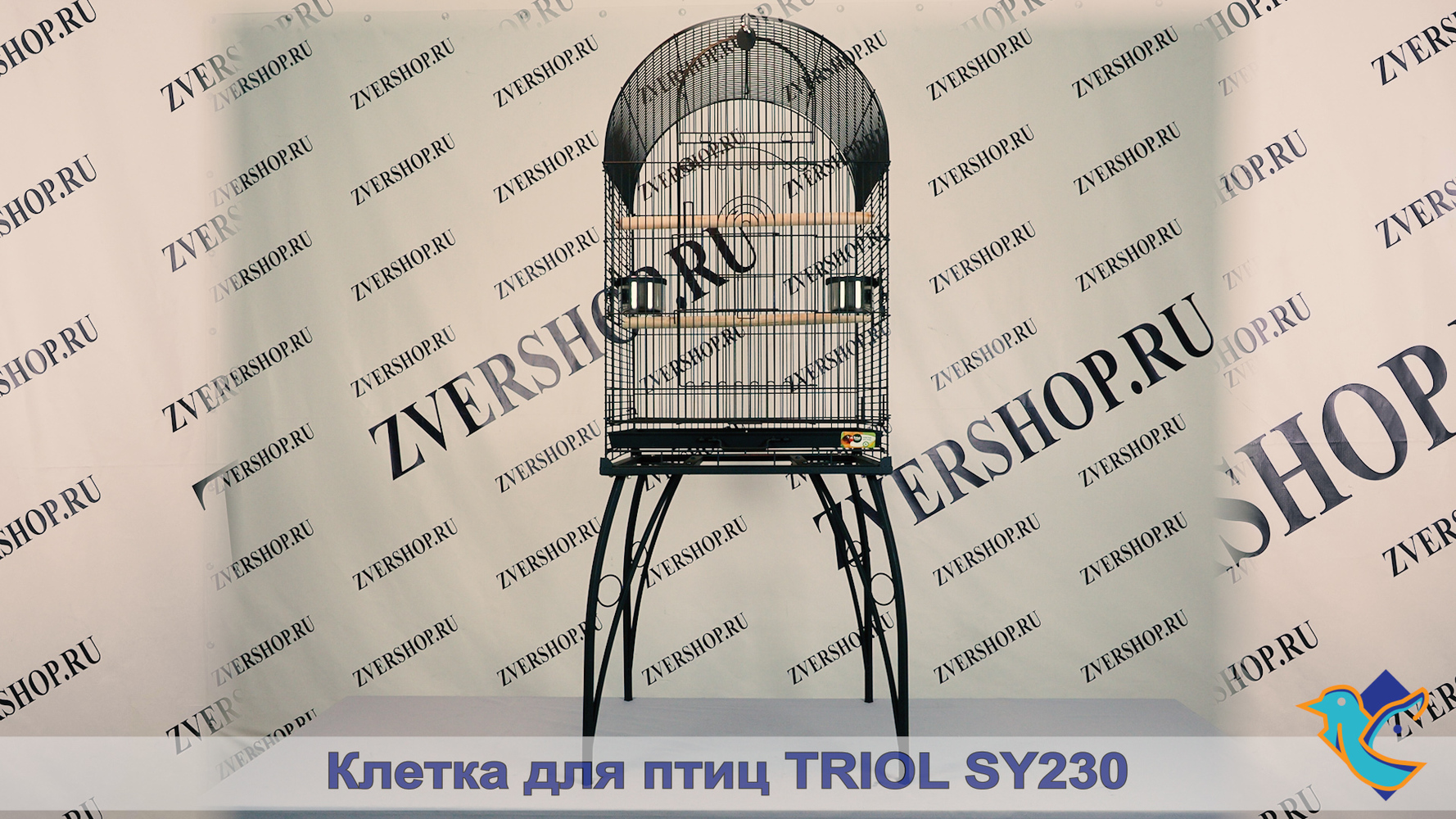 Фото Клетка SY230 для птиц Triol, эмаль, 58*58*163.5 см 