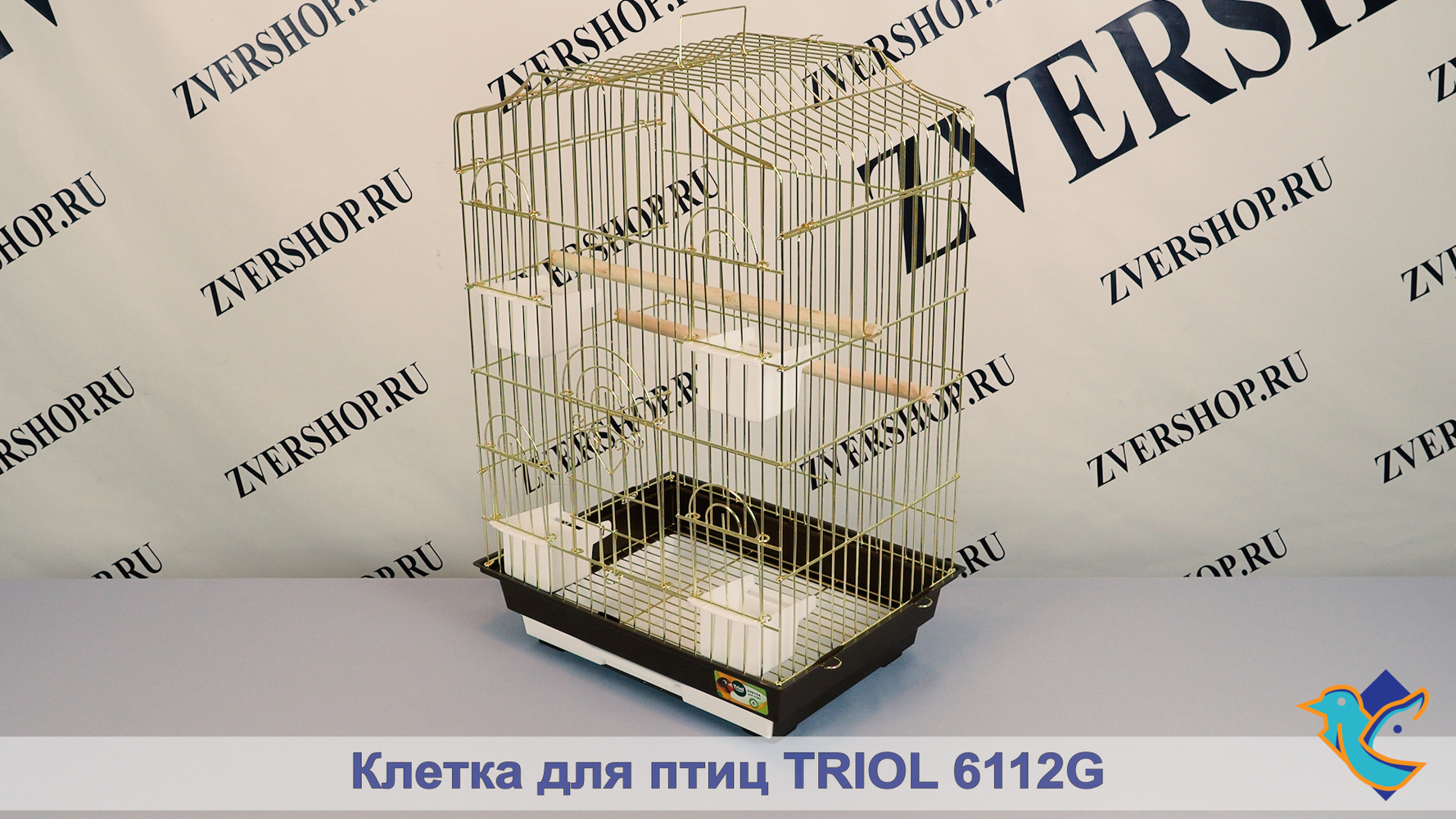Фото Клетка Triol для птиц 6112 G (46,5*36*71 см) 