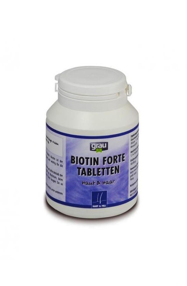 Фото Витамины Grau Biotin Forte для улучшения состояния шерсти 100 таб 