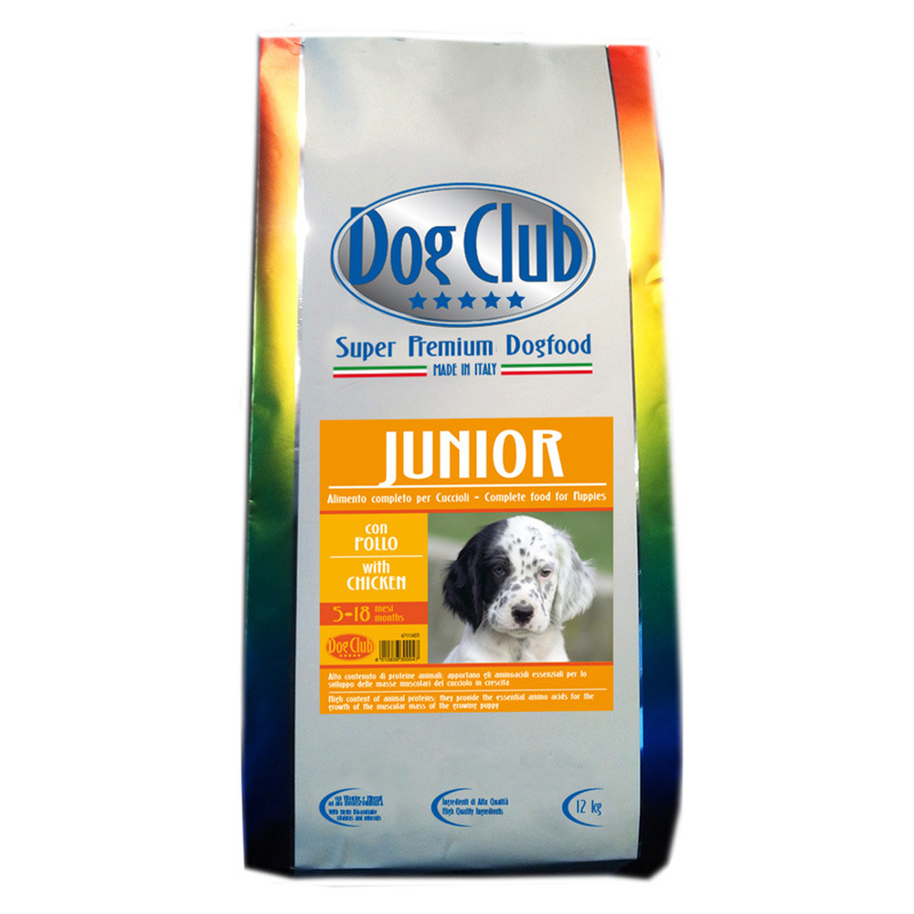 Фото Сухой корм Dog Club Junior для щенков 12 кг 