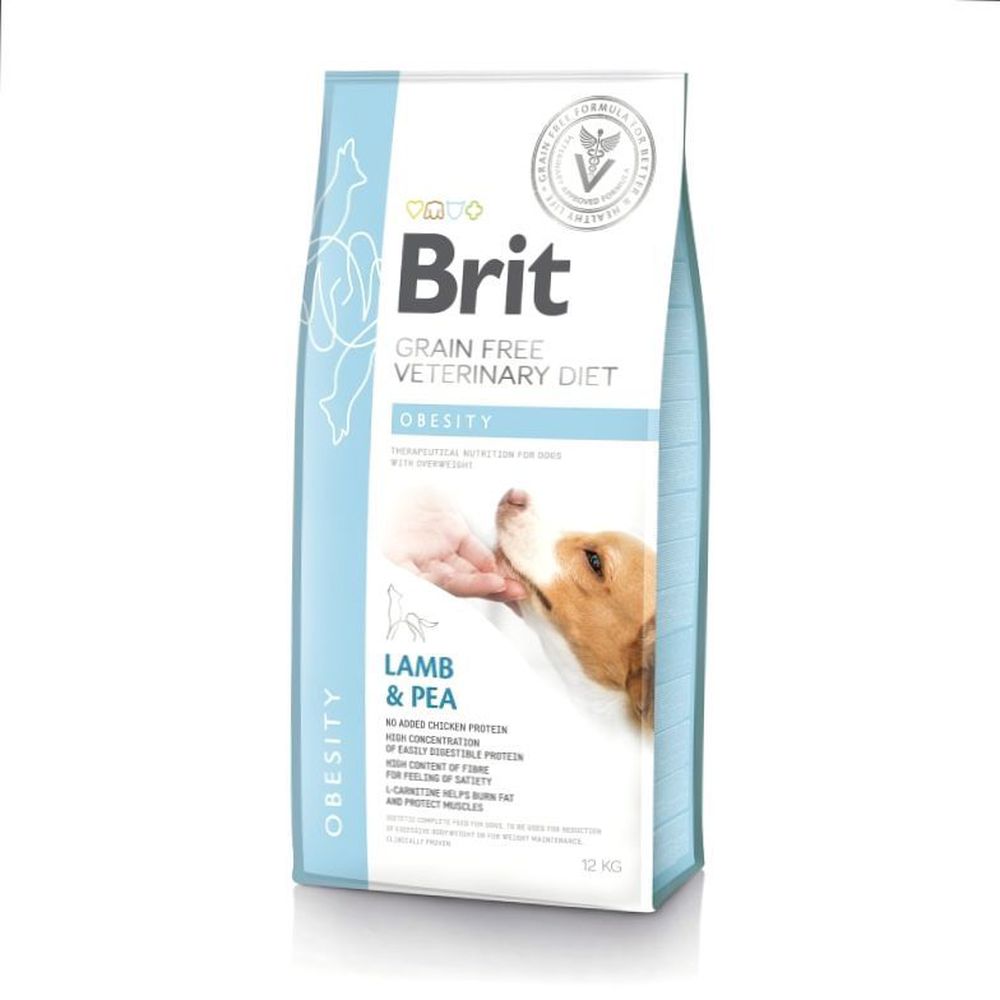 Фото Brit Veterinary Diet Dog Grain Free Obesity беззерновая диета при избыточном весе и ожирении 2 кг 
