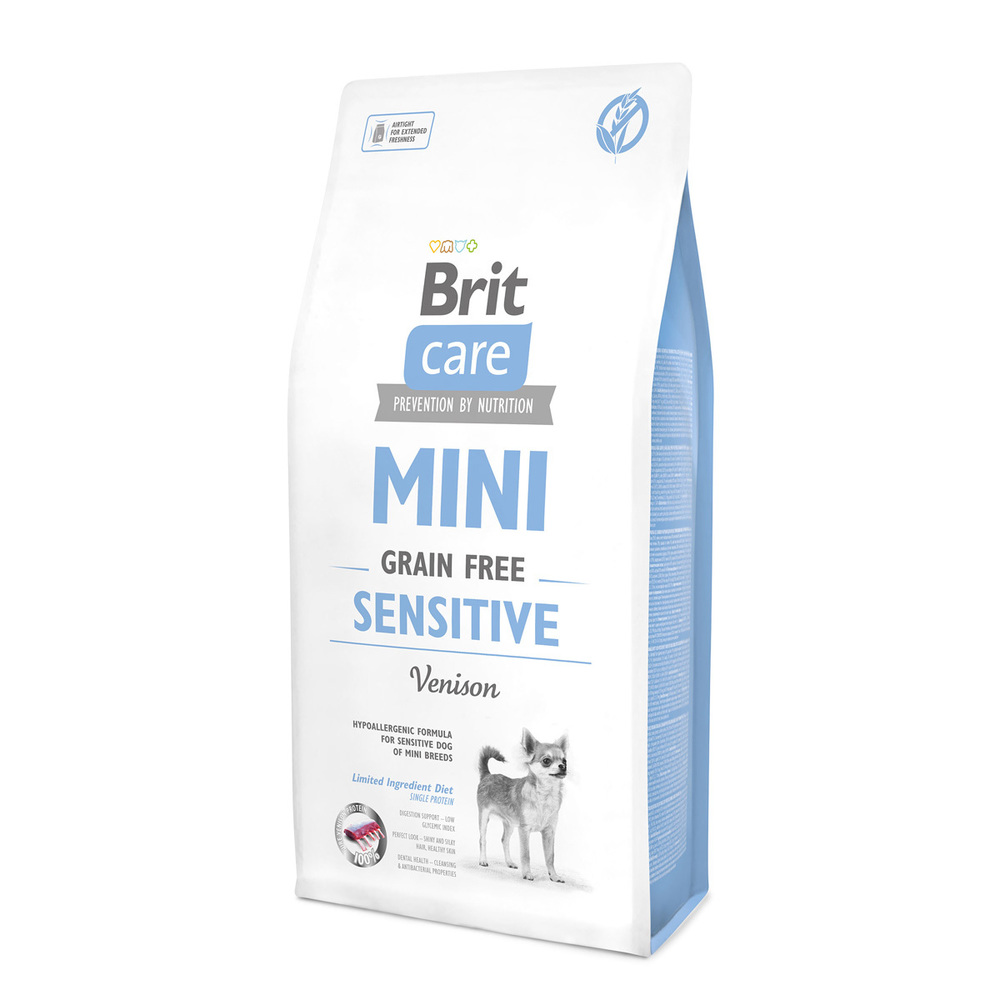 Фото Brit Care Mini Sensitive беззерновой корм для собак миниатюрных пород с чувствительным пищеварением 