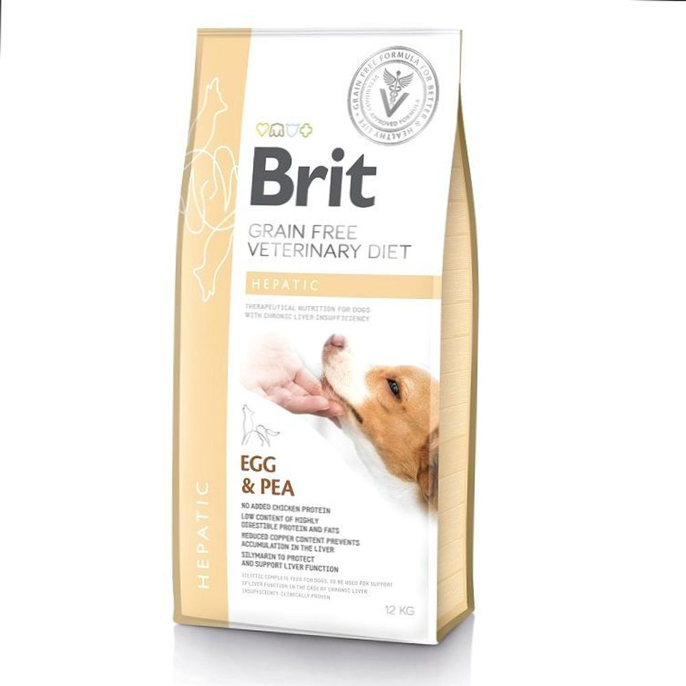 Фото Brit Veterinary Diet Dog Grain Free Hepatic беззерновая диета при печеночной недостаточности  