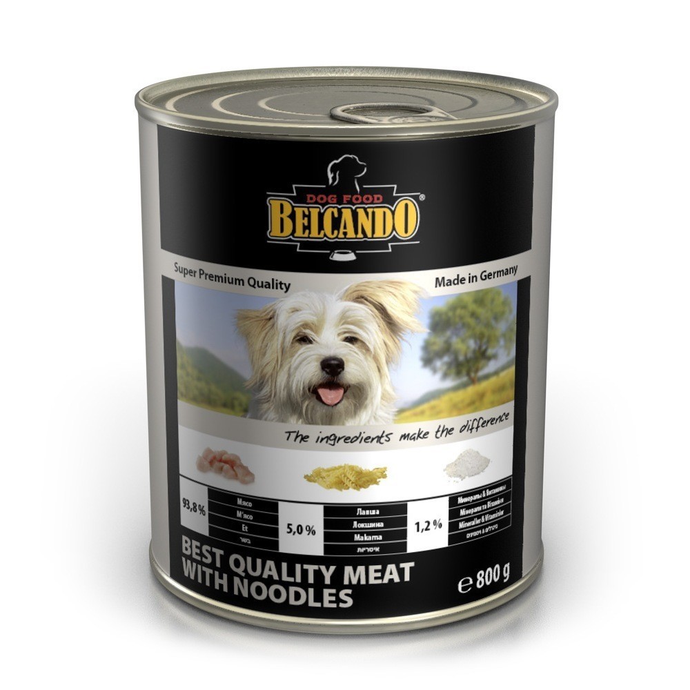 Фото Консервы Belcando Super Premium Quality Meat With Noodles мясо с лапшой для собак 