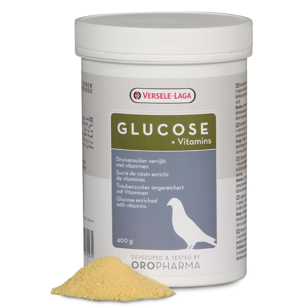 Фото Минеральная подкормка Versele-Laga "Oropharma" для голубей "Glucose + vitamins" 400 г 