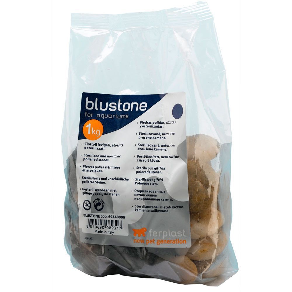 Фото Полированные камни Blustone для аквариума от Ferplast, 1 кг 