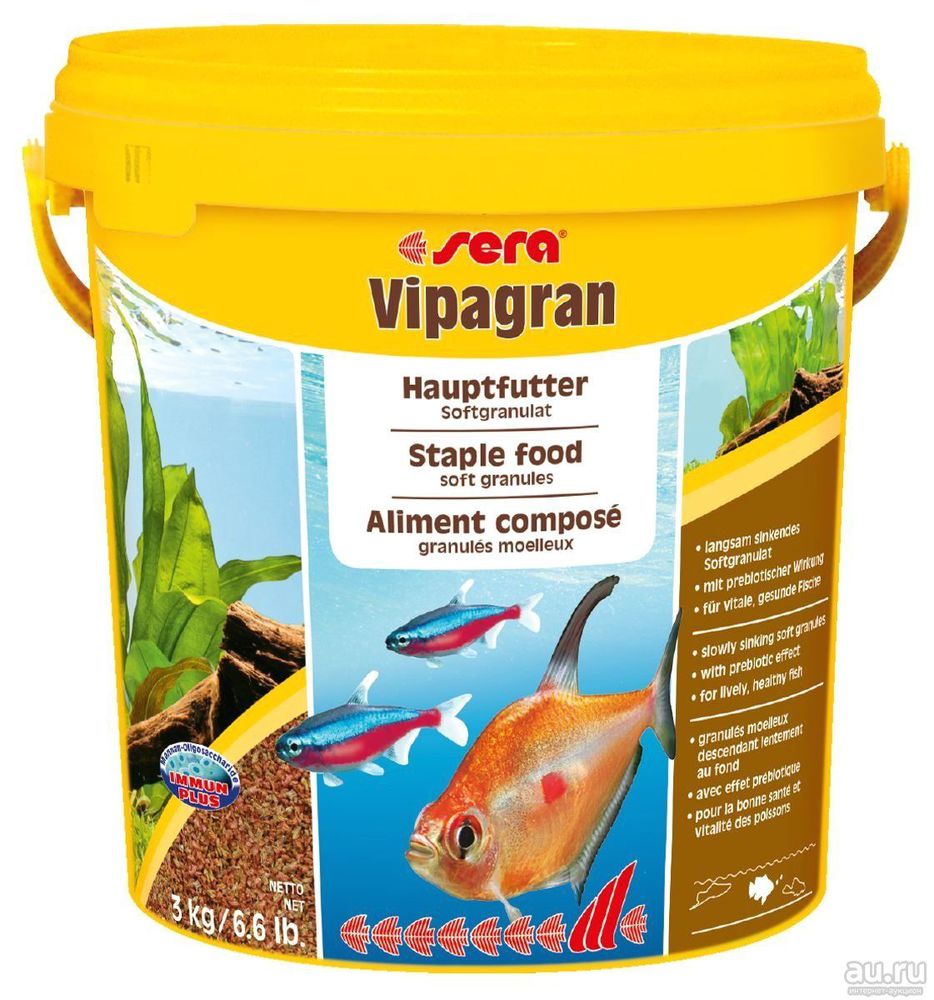 Фото Корм Sera для рыб основной в гранулах Vipagran 