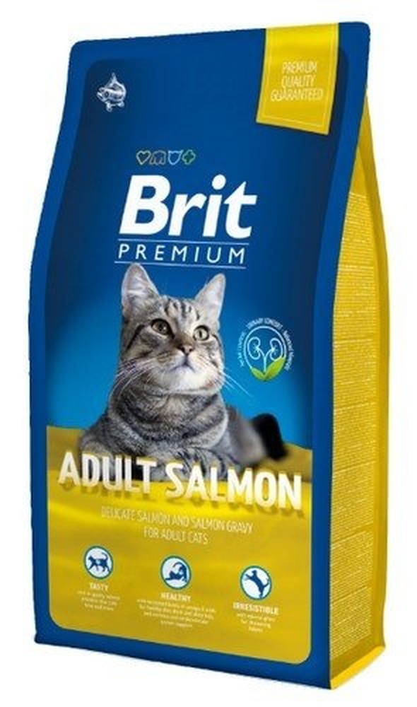 Фото Brit Premium Cat Adult Salmon для взрослых кошек с лососем в соусе 