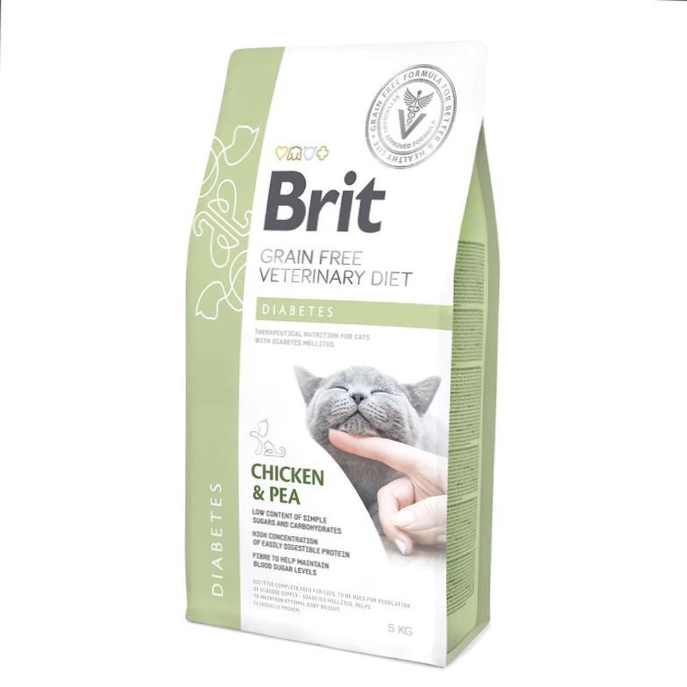 Фото Brit Veterinary Diet Cat Grain free Diabetes беззерновая диета при диабете 