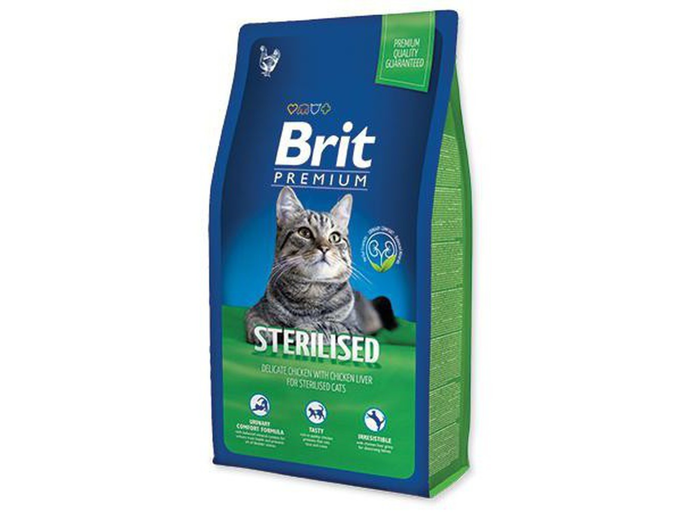 Фото Brit Premium Cat Sterilised для кастрированных котов, с курицей и куриной печенью 