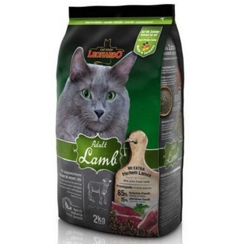 Фото Сухой корм Leonardo Adult Lamb для кошек 7.5-15 кг 