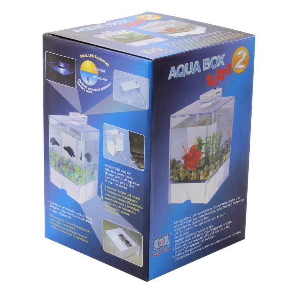 Фото Аквариум AA-Aquariums 1515AA "Aqua Box Betta", 3 л, 15*15*22.5 см 