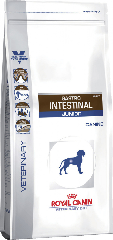 Фото Сухой корм Royal Canin Gastro Intestinal Junior GIJ29 для щенков до 1 года, лечение ЖКТ 2,5 кг 