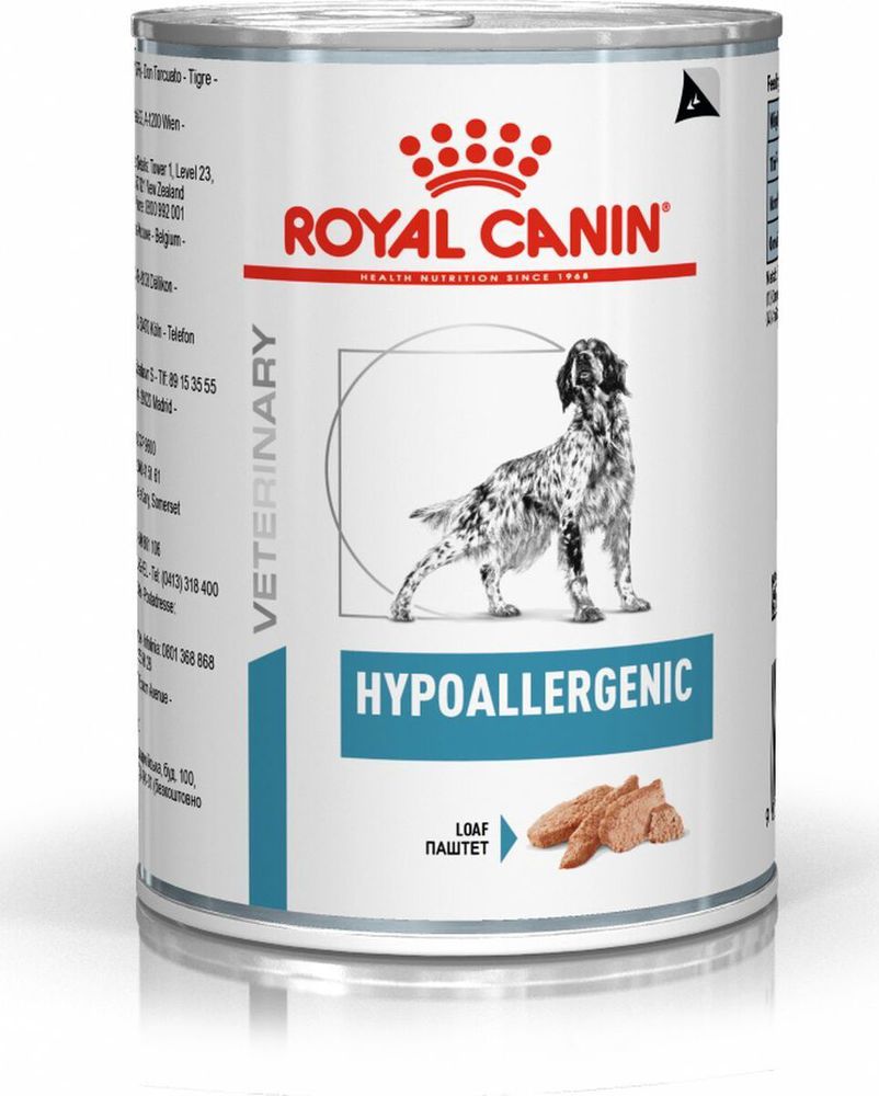 Фото Консервы Royal Canin "Hypoallergenic" при аллергии, 400 г 