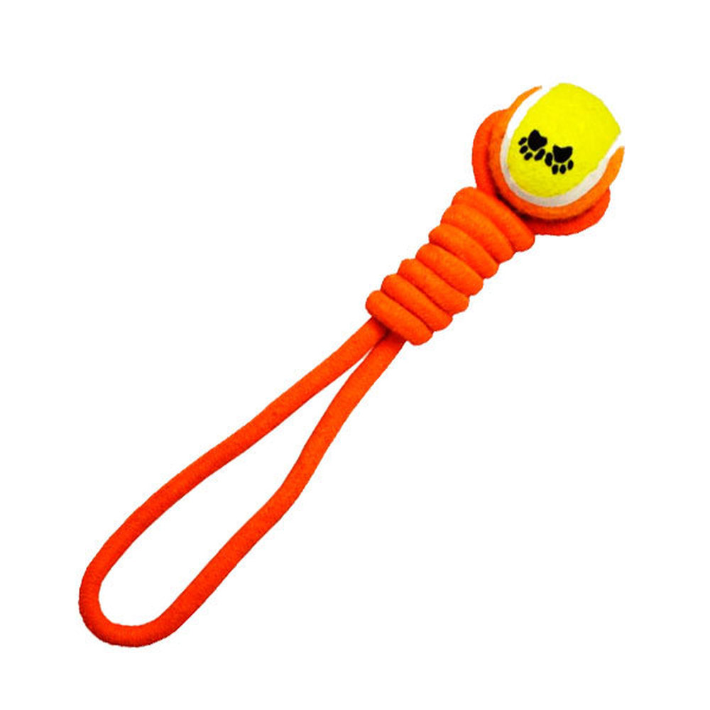 Фото Игрушка для собак "Веревка-канат, узел и мяч", 35 см Triol 
