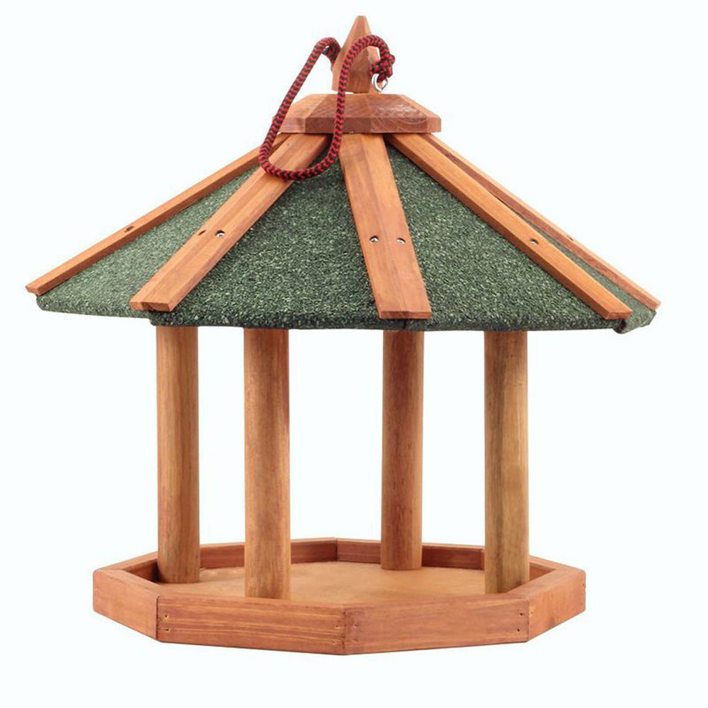 Фото Кормушка деревянная для птиц подвесная, 44*44*39,5 см BHW1017 