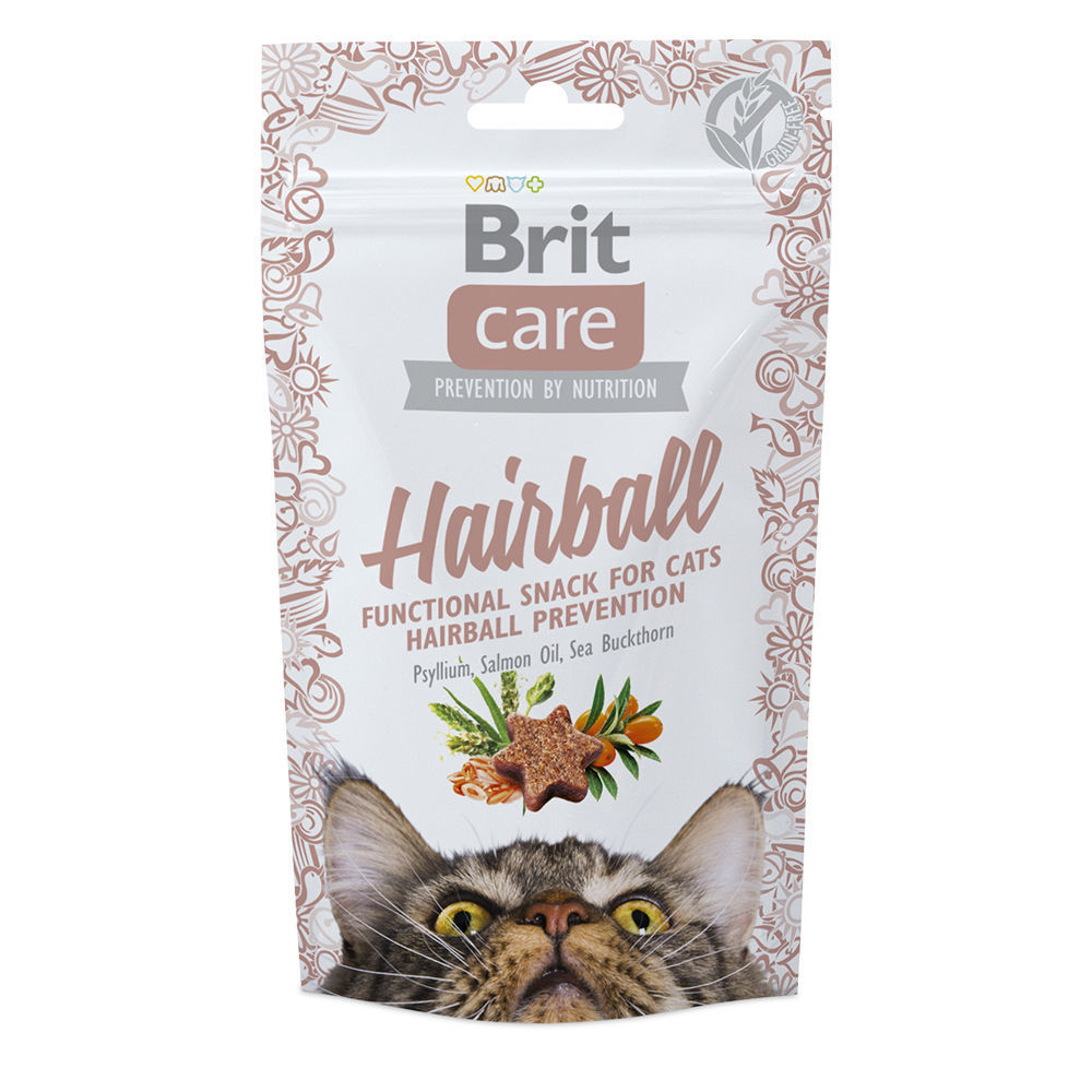 Фото Лакомство Brit Care Hairball для вывода шерсти для кошек, 50 г