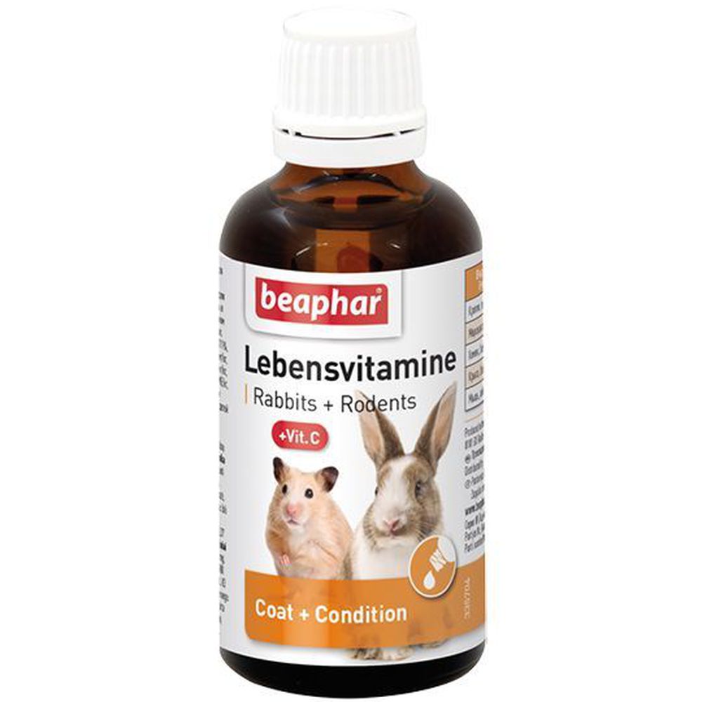 Фото Витамины Beaphar "Lebensvitamine" для всех видов грызунов, 50 мл 