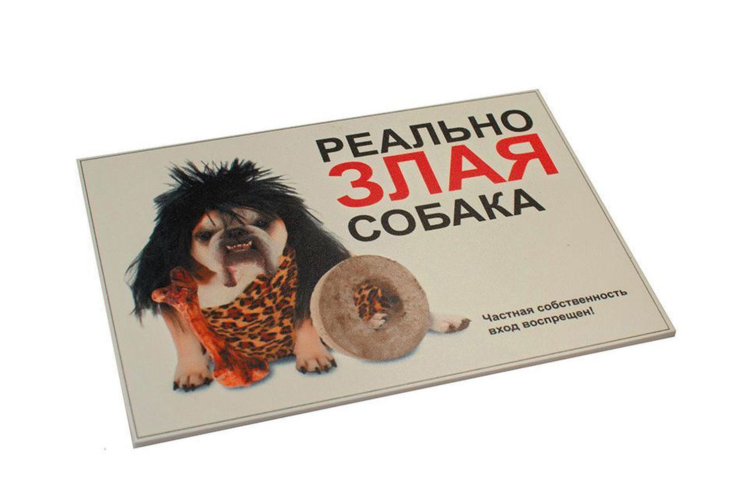 Фото Информационная табличка Данко "Реально злая собака" 