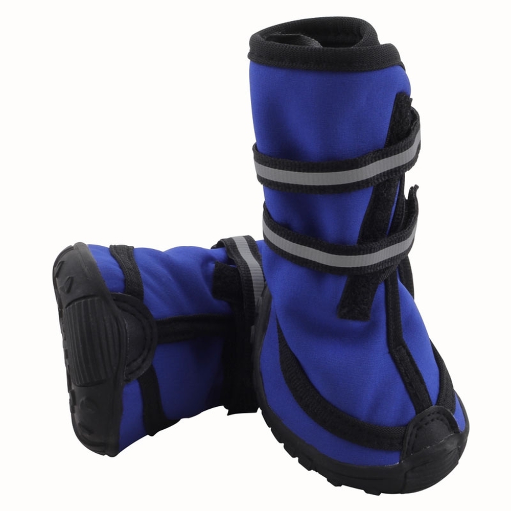 Фото Ботинки Triol синие на липучке со светоотражающими полосками YXS137 