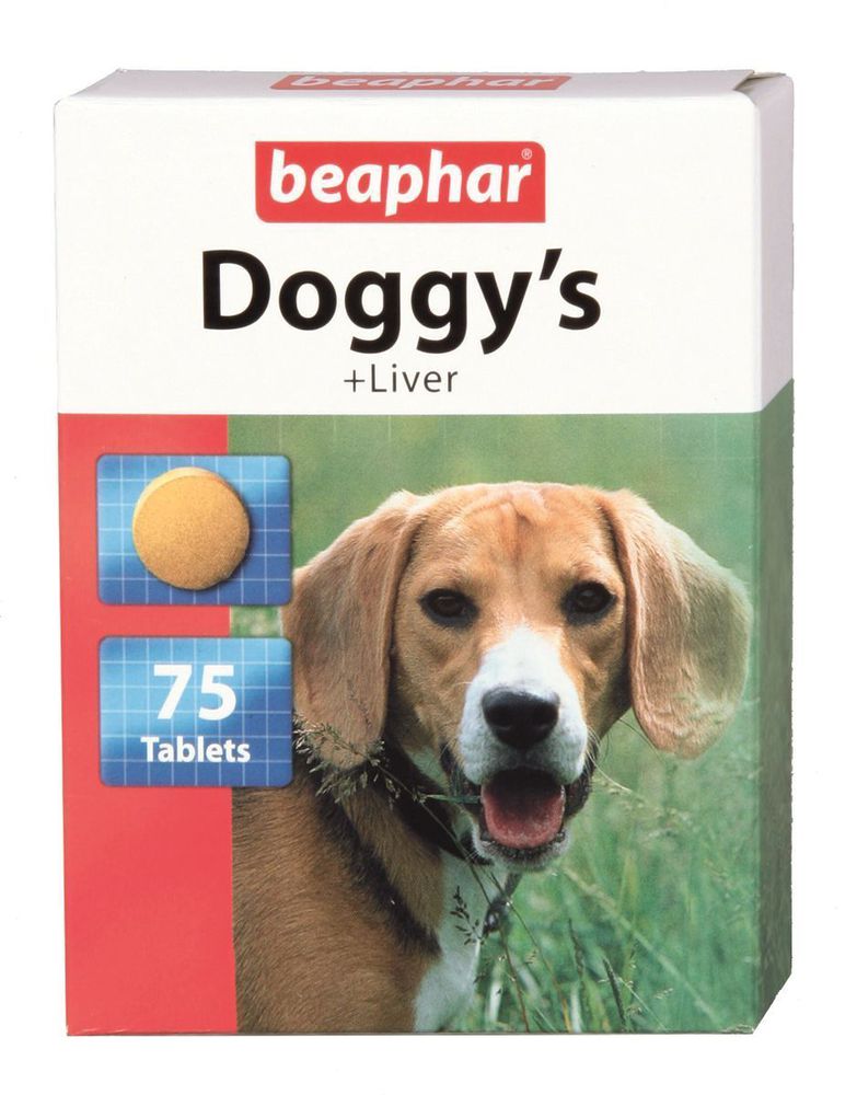 Фото Витамины Beaphar для собак с ливером "Doggy`s+Liver", 75 шт 