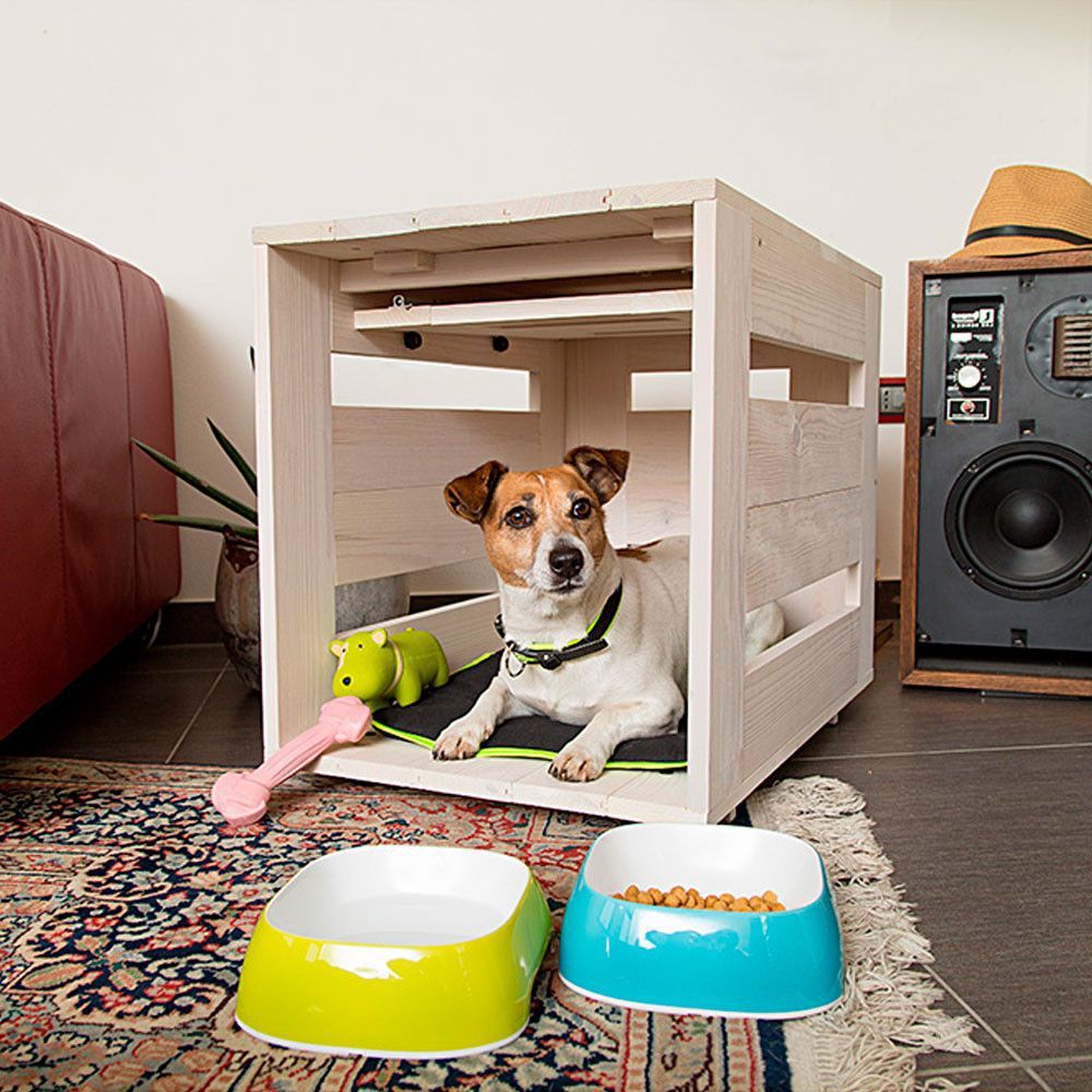 Фото Дом Ferplast для собак деревянный белый Ferplast Dog Home  