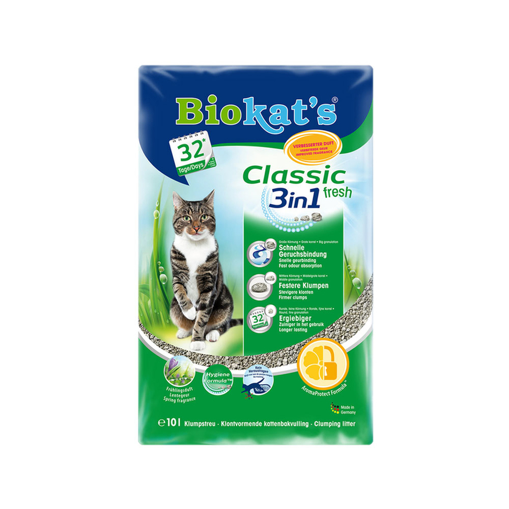 Фото Наполнитель "Biokat`s Фреш 3 в 1" (свежий) для туалета для кошек, 10 л 
