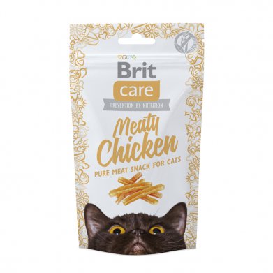 Фото Лакомство Brit Care Meaty Chicken вяленая курица для кошек, 50 г