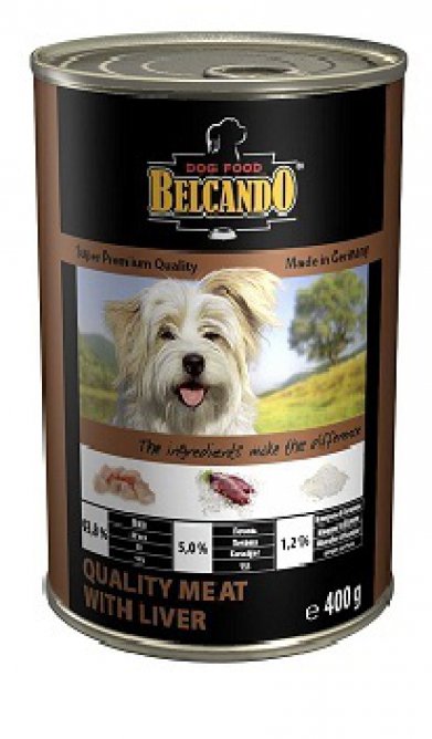 Фото Консервы Belcando Super Premium Quality Meat With Liver мясо с печенью для собак