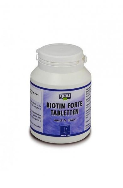 Фото Витамины Grau Biotin Forte для улучшения состояния шерсти 100 таб