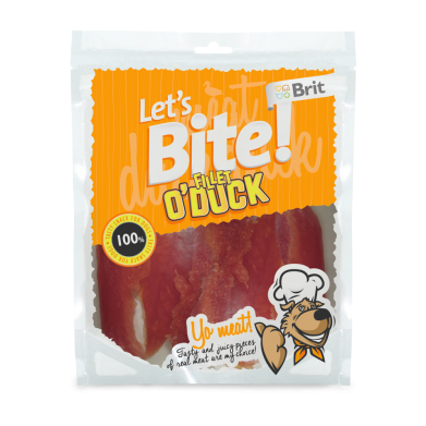 Фото Лакомство Brit Let's Bite Fillet o'Duck филе утки для собак, 80 г