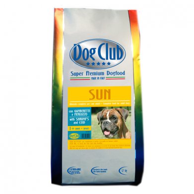 Фото Сухой гипоаллергенный корм Dog Club Sun на рыбной основе для взрослых собак 12 кг