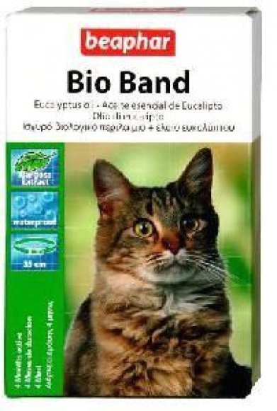 Фото Ошейник Beaphar Био+ от блох, клещей и комаров для котят и кошек, 35 см