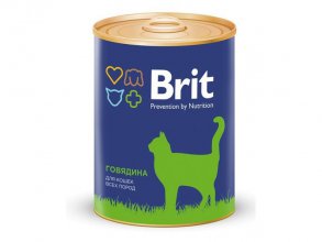 Фото Консервы Brit Premium говядина для кошек, 340 г